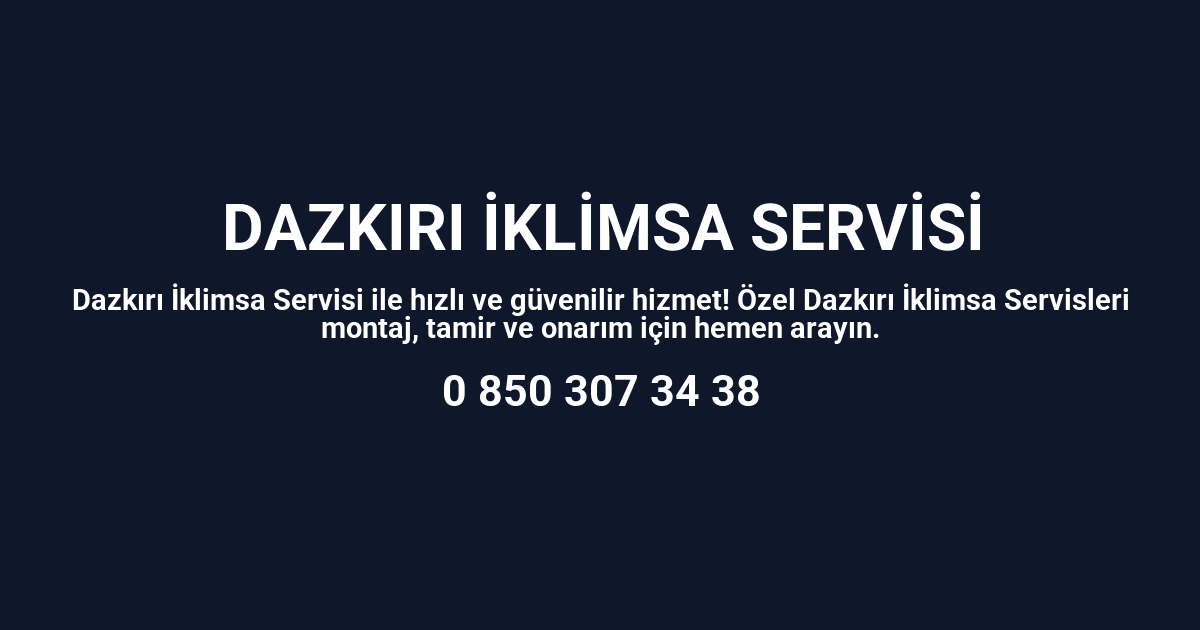 Dazkırı İklimsa Servisi